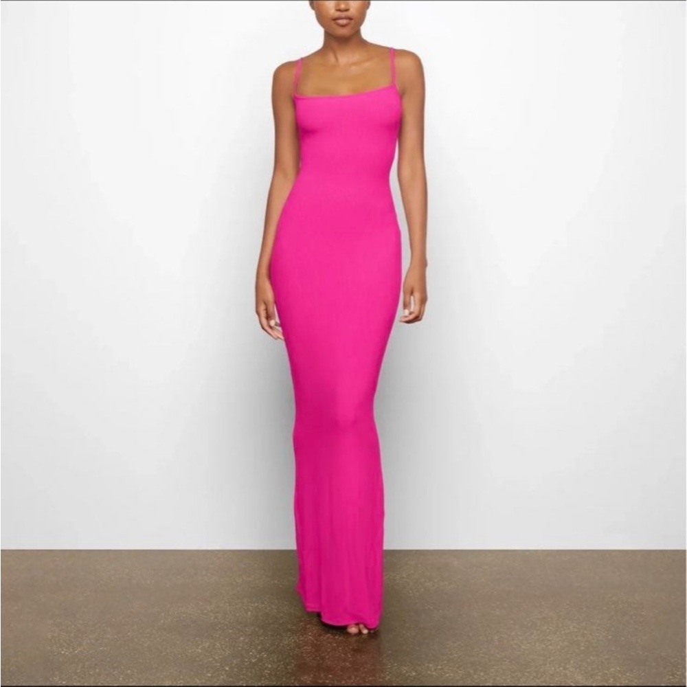 Skims Soft Lounge Long Slip Dress